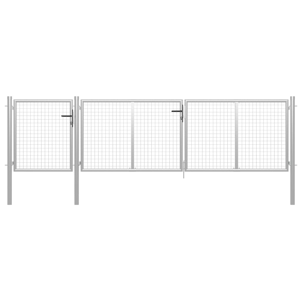 Puutarhan Portti Teräs 400X100 Cm Hopea