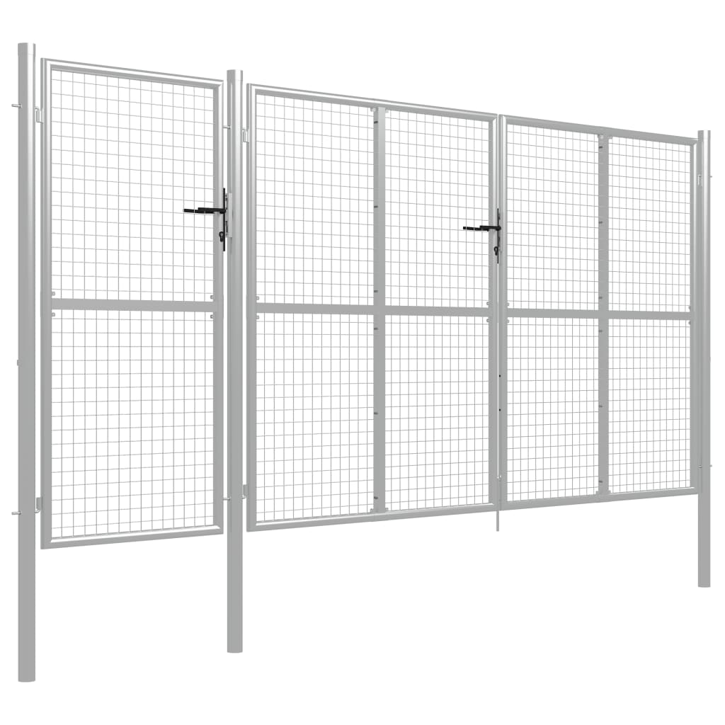 Puutarhan Portti Teräs 400X150 Cm Hopea