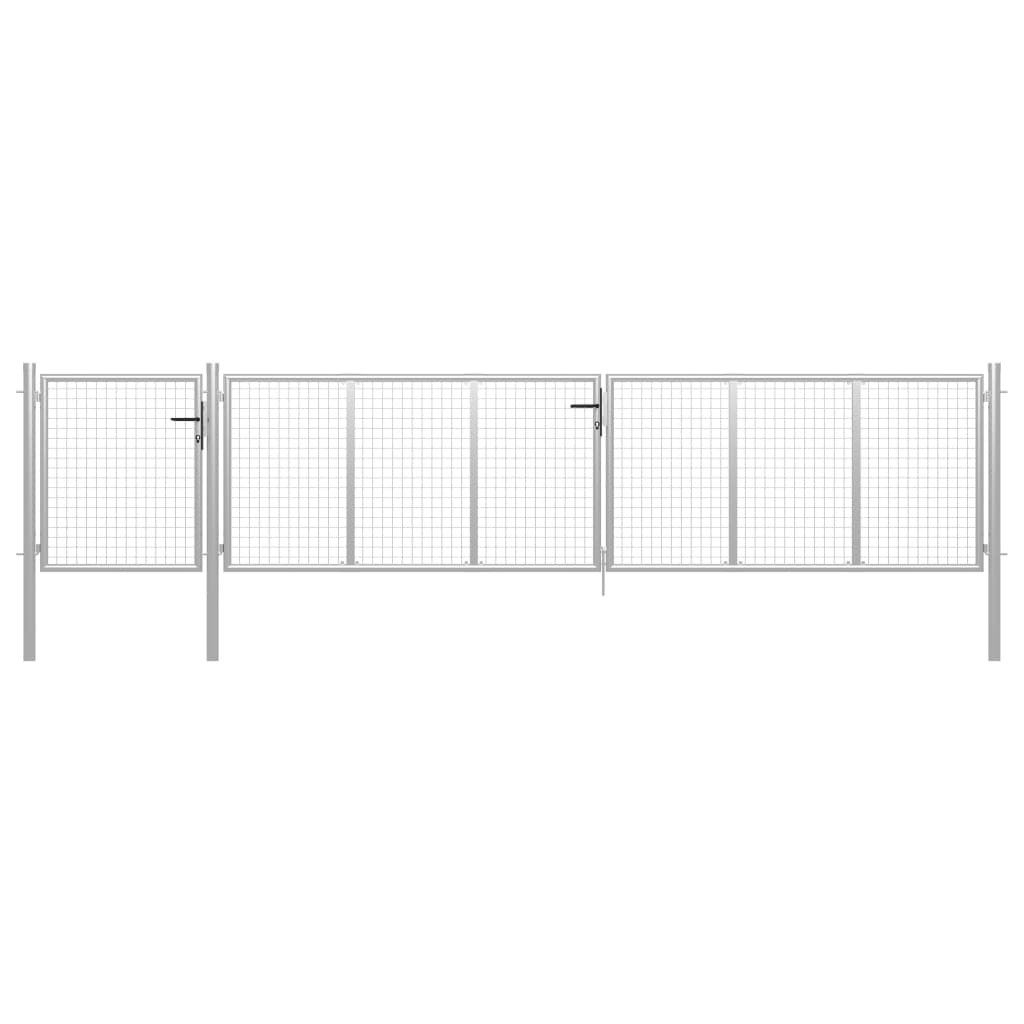 Puutarhan Portti Teräs 500X100 Cm Hopea