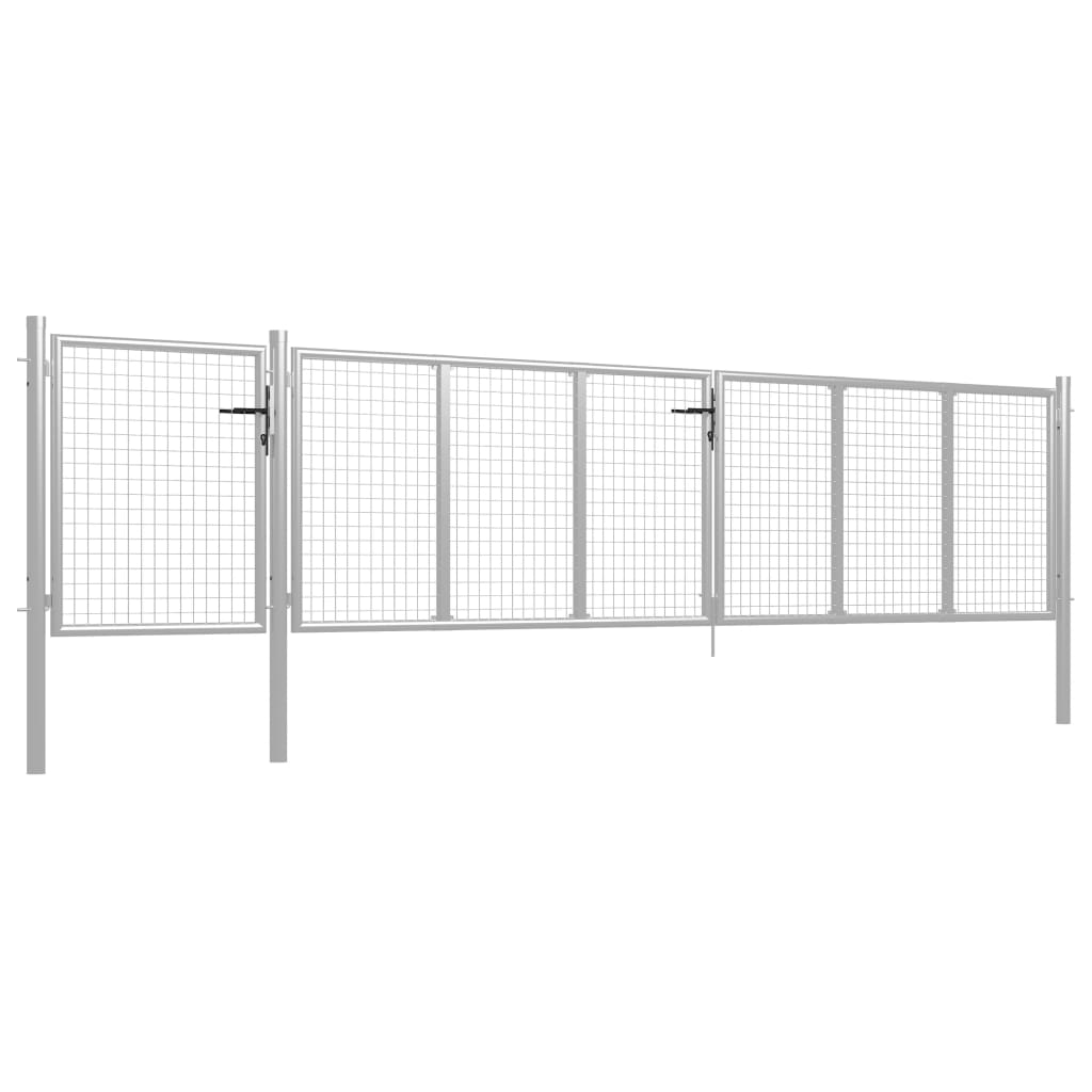 Puutarhan Portti Teräs 500X100 Cm Hopea