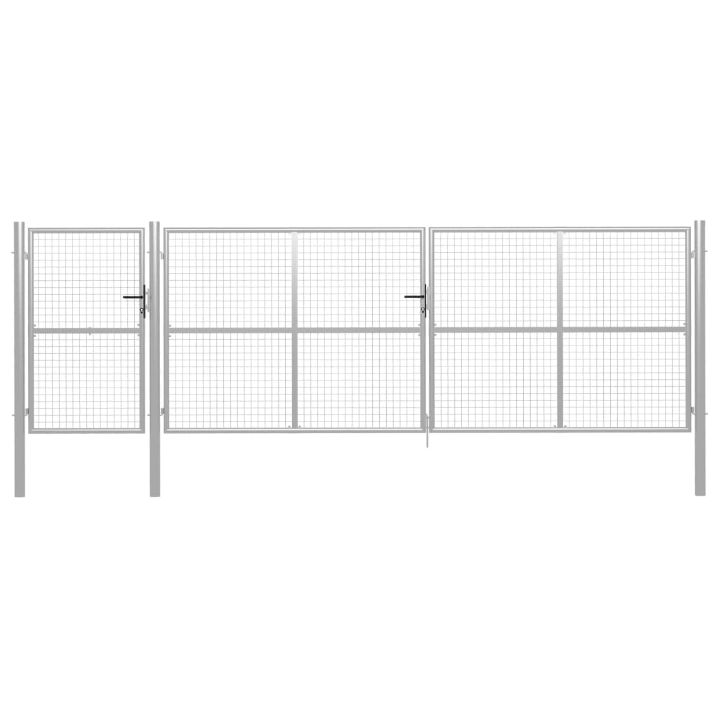 Puutarhan Portti Teräs 500X150 Cm Hopea