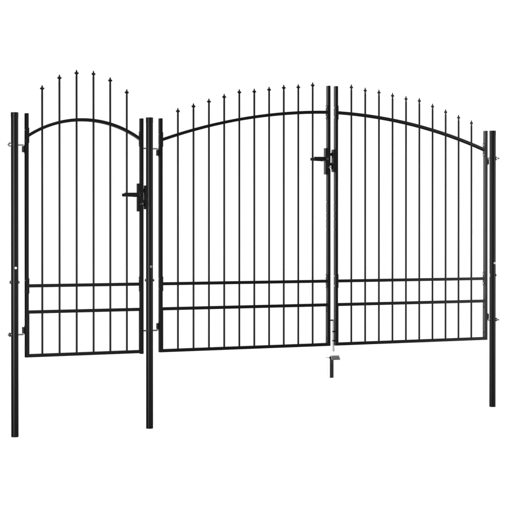 Puutarhan Portti Woerden Teräs 1,95X4 M Musta