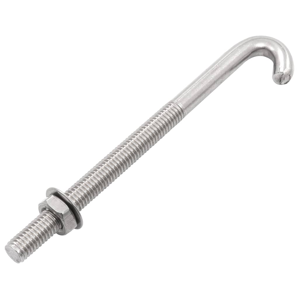 Ankkuroitu J-Pultti Mutteri Ja Aluslevy M8X120 Mm 25 Sarjaa