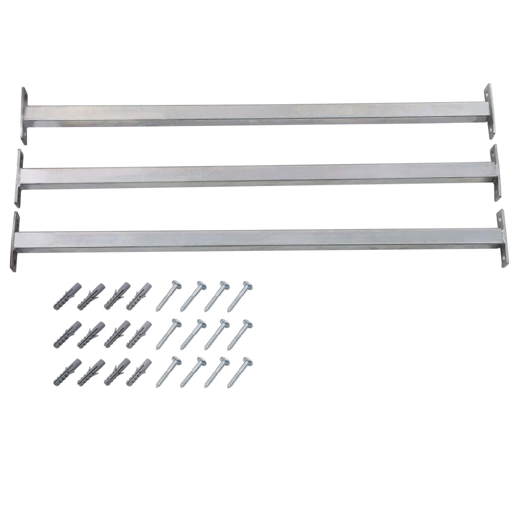 Säädettävät Ikkunan Turvapalkit 3 Kpl 710-1200 Mm