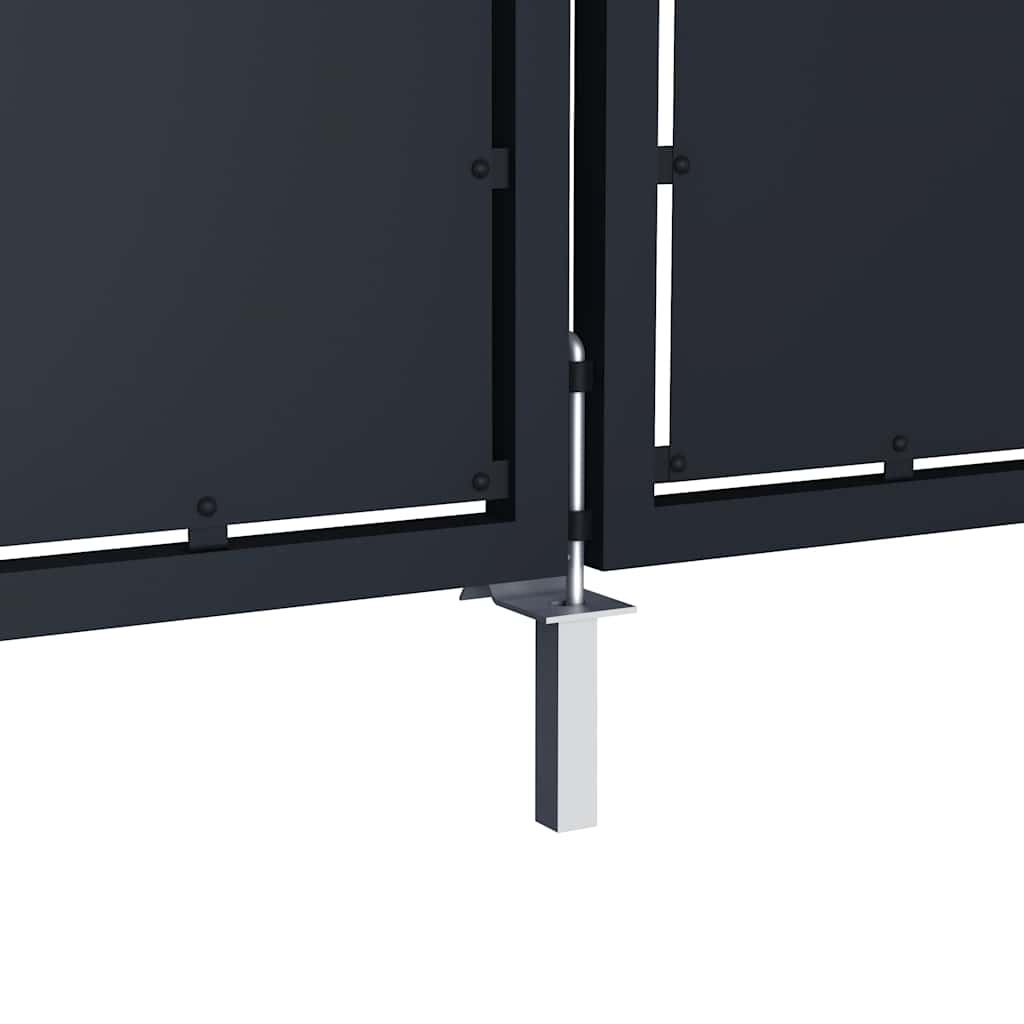 Puutarhan Portti Teräs 300X200 Cm Antrasiitti