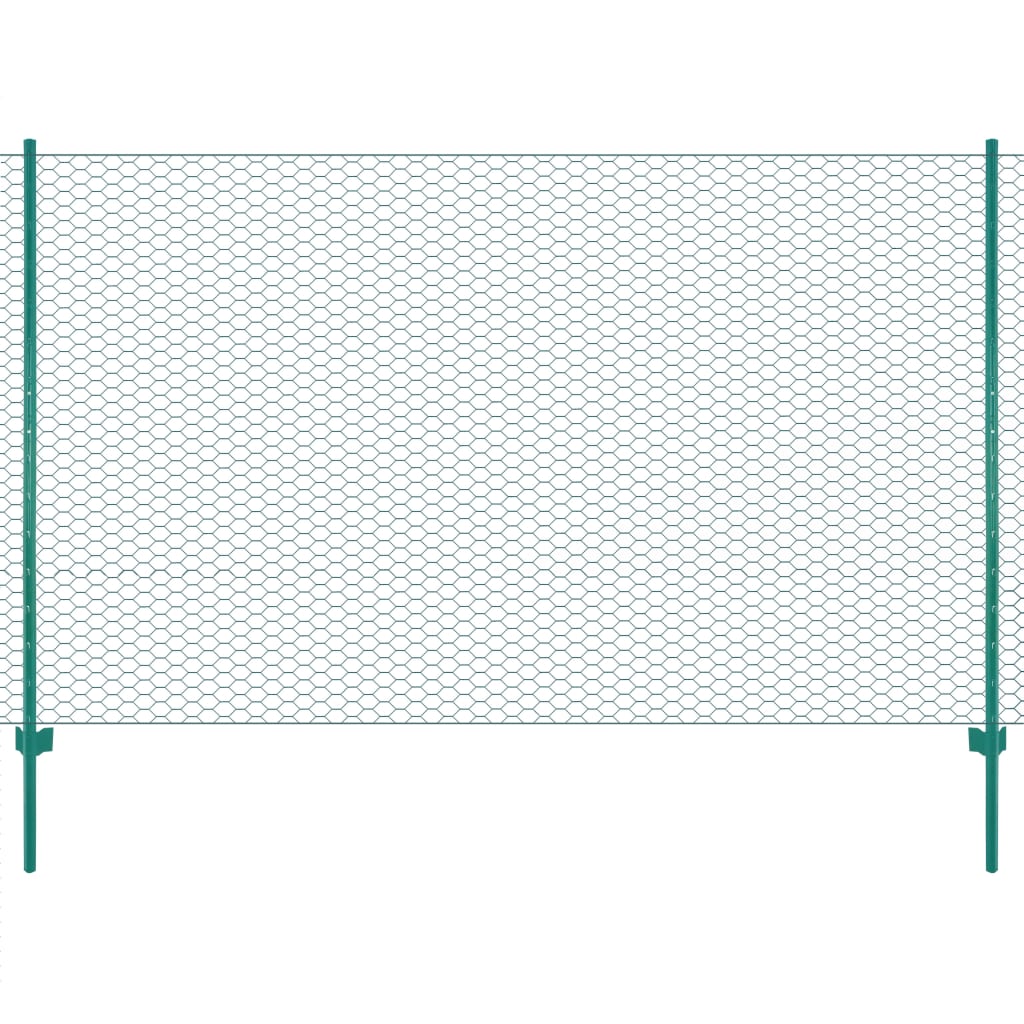 Verkkoaita Tolpilla Teräs 25X0,75 M Vihreä