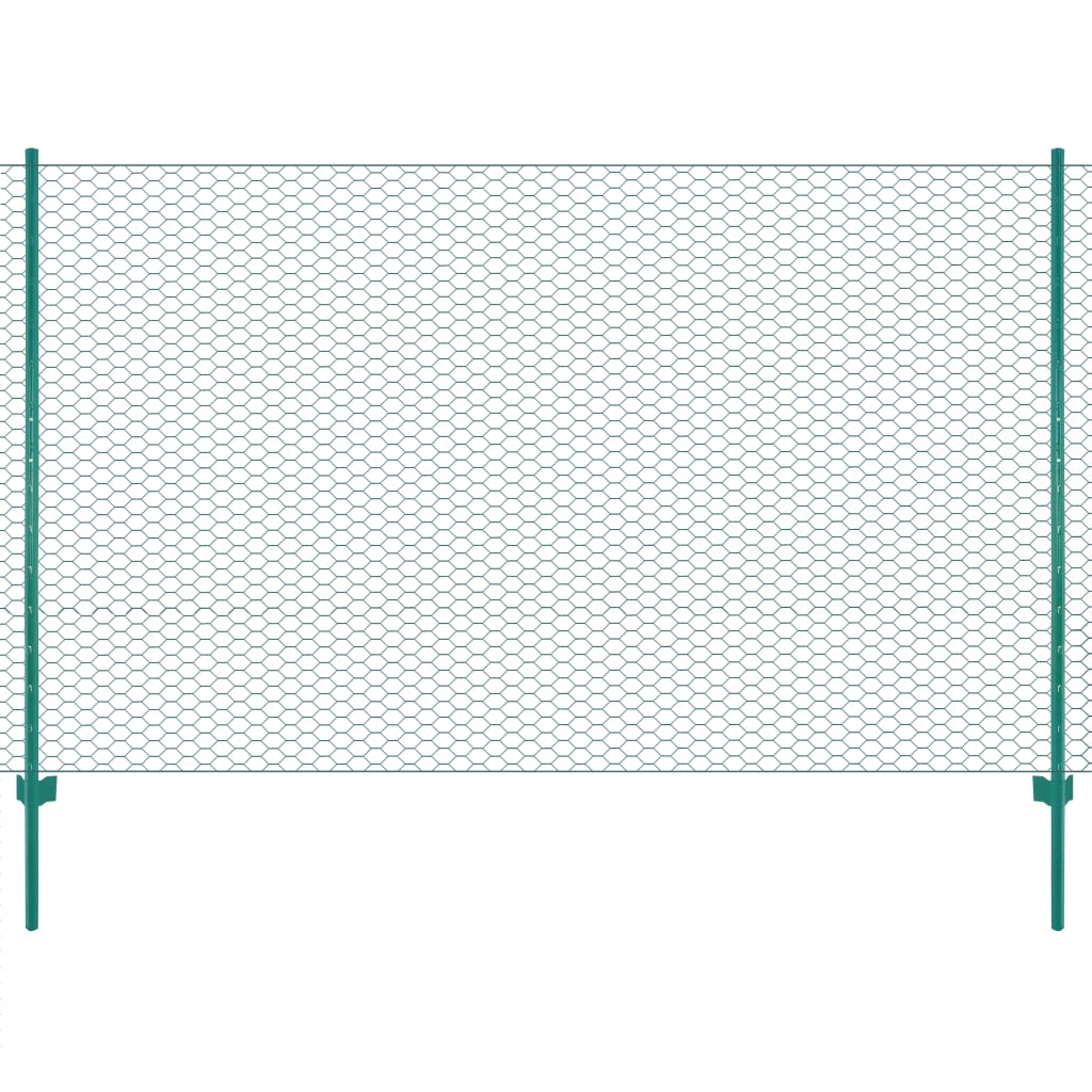 Verkkoaita Tolpilla Teräs 25X0,75 M Vihreä