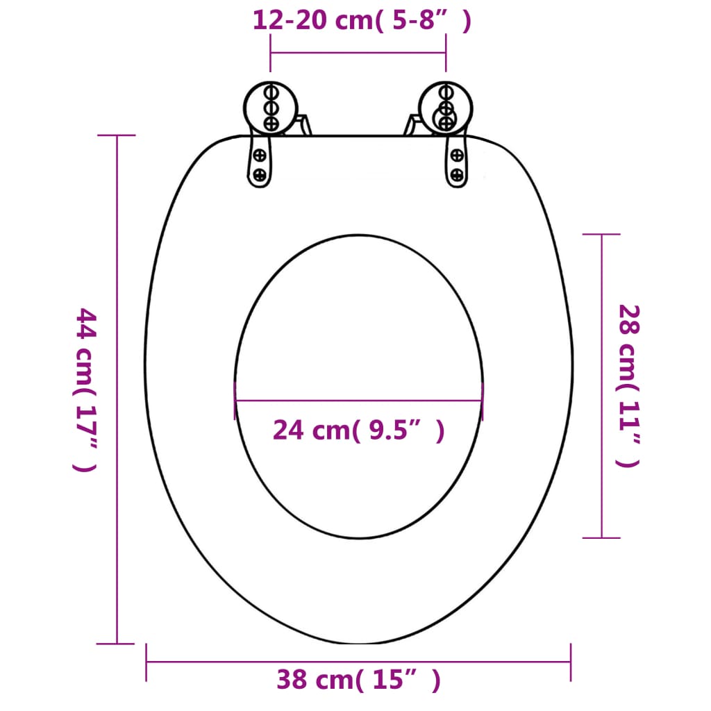 Wc-Istuimet Kansilla 2 Kpl Mdf Meritähtikuosi