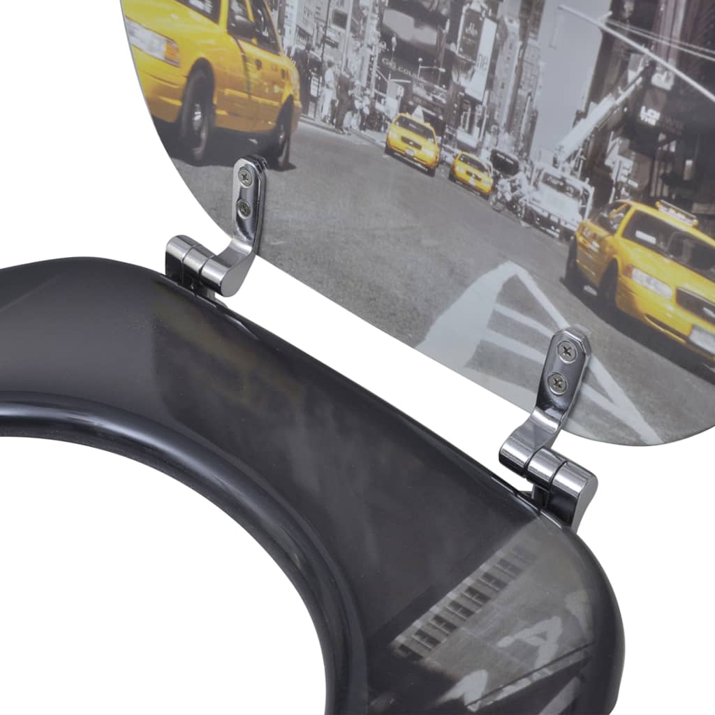 Wc-Istuimet Hard-Close Kansilla 2 Kpl Mdf New York -Kuosi