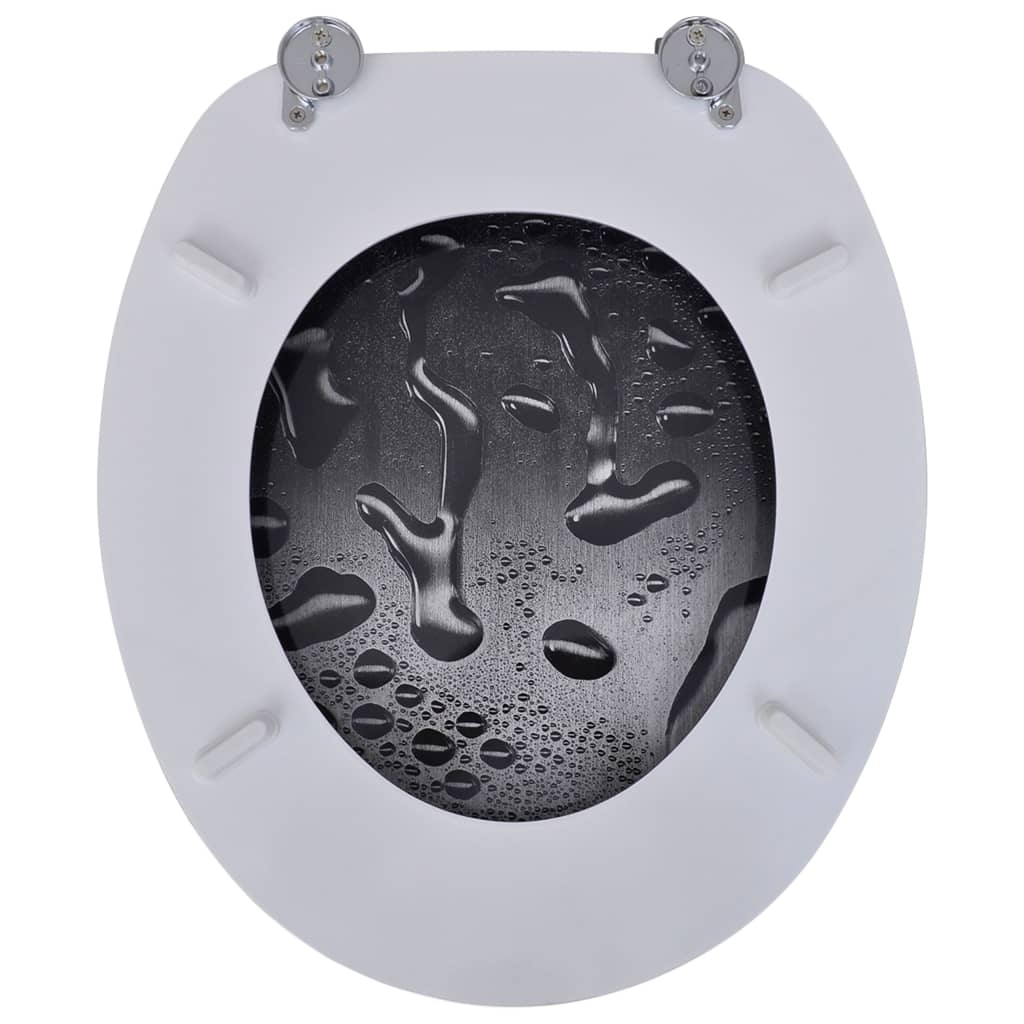 Wc-Istuimet Hard-Close Kansilla 2 Kpl Mdf Vesikuosi