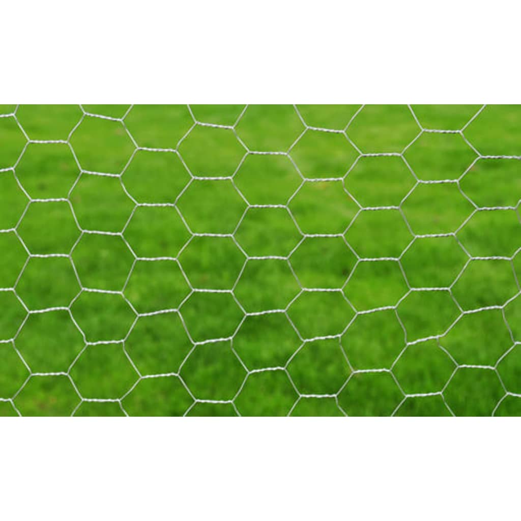 Verkkoaita Galvanoitu Teräs Kuusikulmiokuvio 1X25 M Hopea