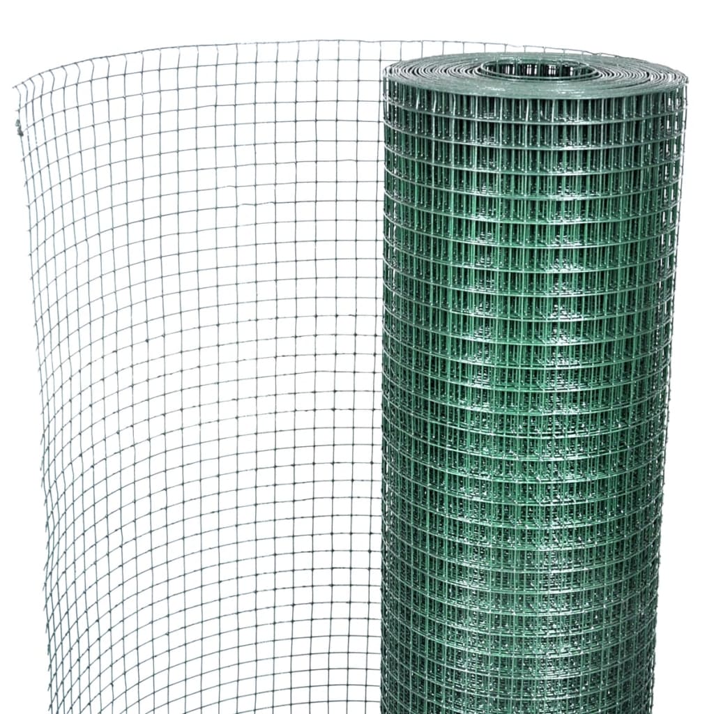 Kanaverkko Galvanoitu Pvc Pinnoitteella 10X1 M Vihreä