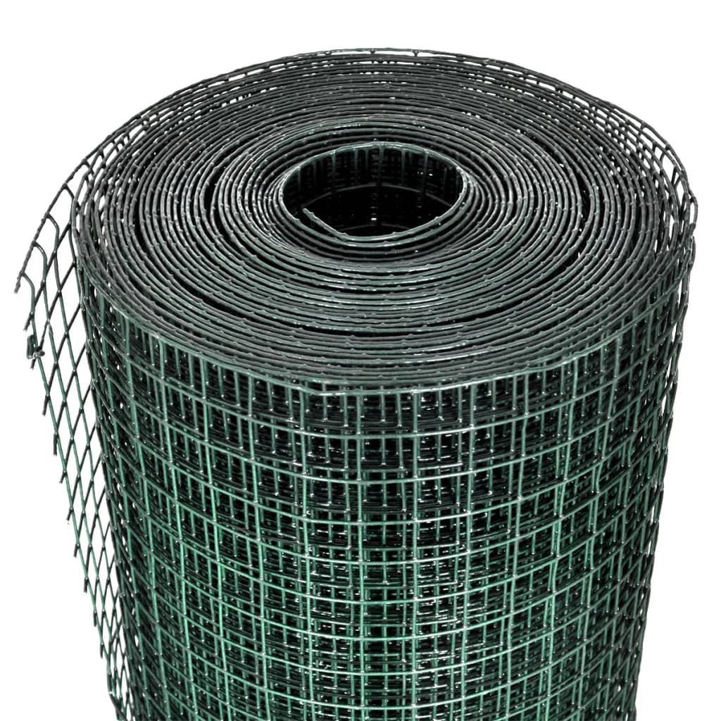 Kanaverkko Galvanoitu Pvc Pinnoitteella 10X1 M Vihreä
