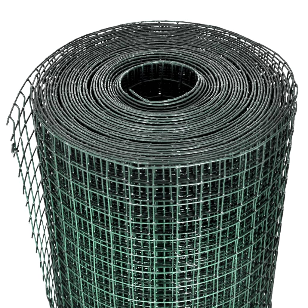 Kanaverkko Galvanoitu Pvc Pinnoitteella 25X1 M Vihreä