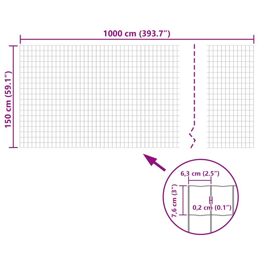 Euroaita Teräs 10 X 1,5 M Vihreä