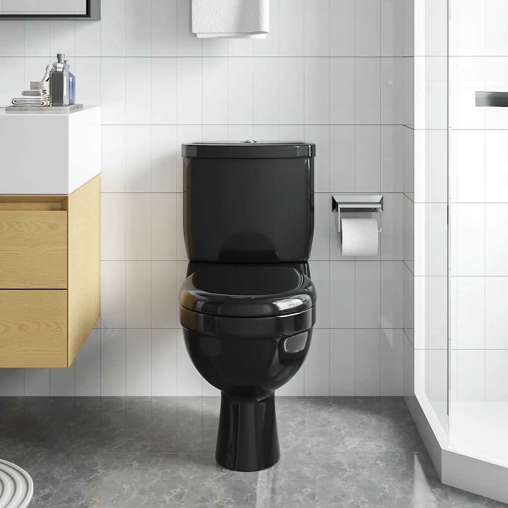 Wc-Istuin Vesisäiliöllä Musta