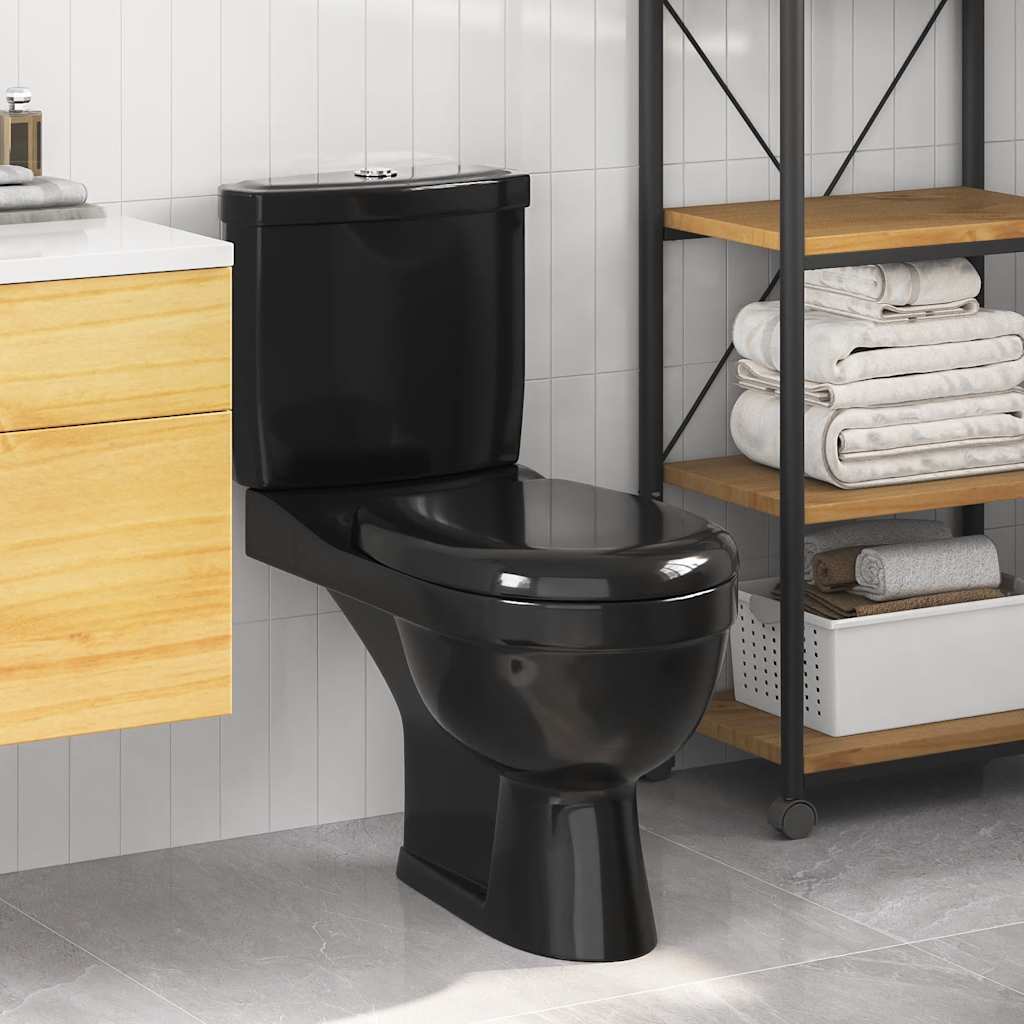 Wc-Istuin Vesisäiliöllä Musta