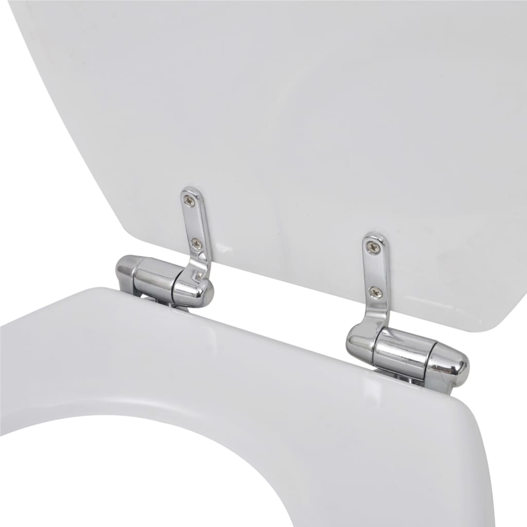 Wc-Istuin Soft Close Mdf Yksinkertainen Muotoilu Valkoinen