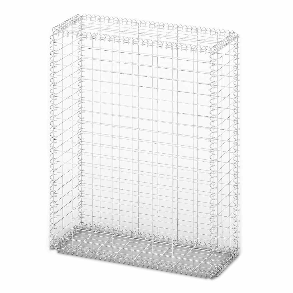 Gabion/Kivikori Kansilla Galvanoitu Vaijeri 100X80X30 Cm