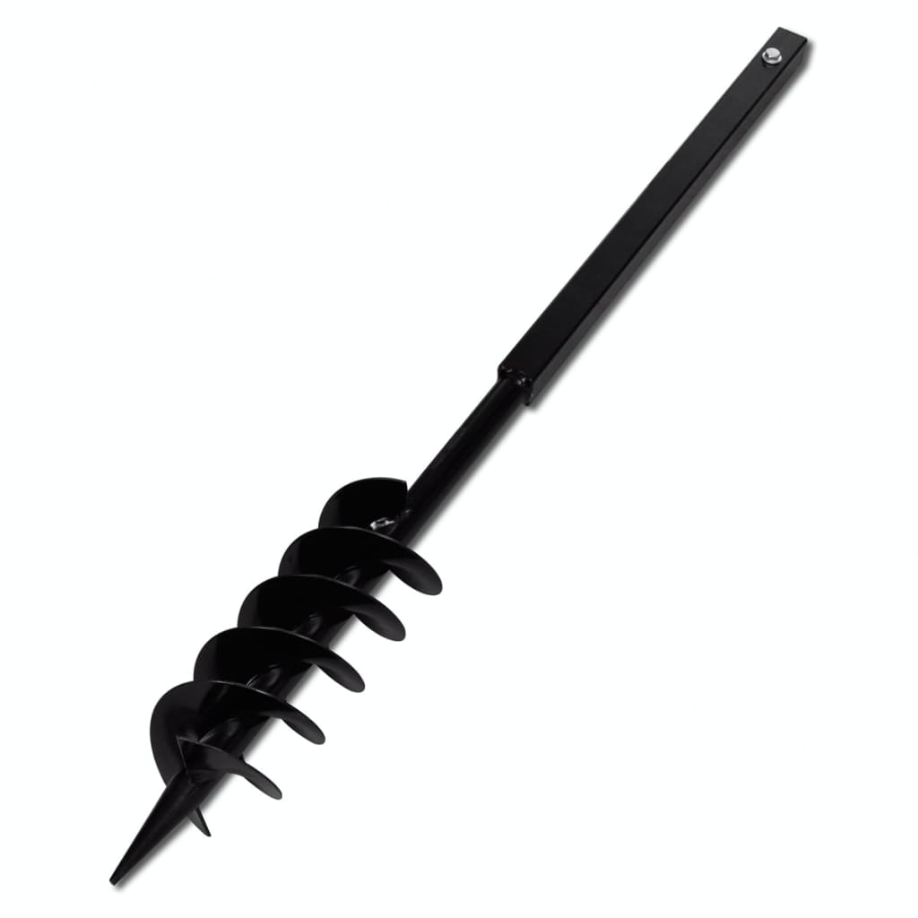 Maapora Kahvalla Kaira Bitti 100 Mm Kaksois-Spiraali Teräs Musta
