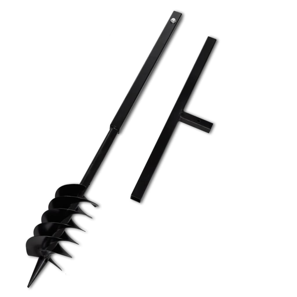 Maapora Kahvalla Kaira Bitti 120 Mm Kaksois-Spiraali Teräs Musta