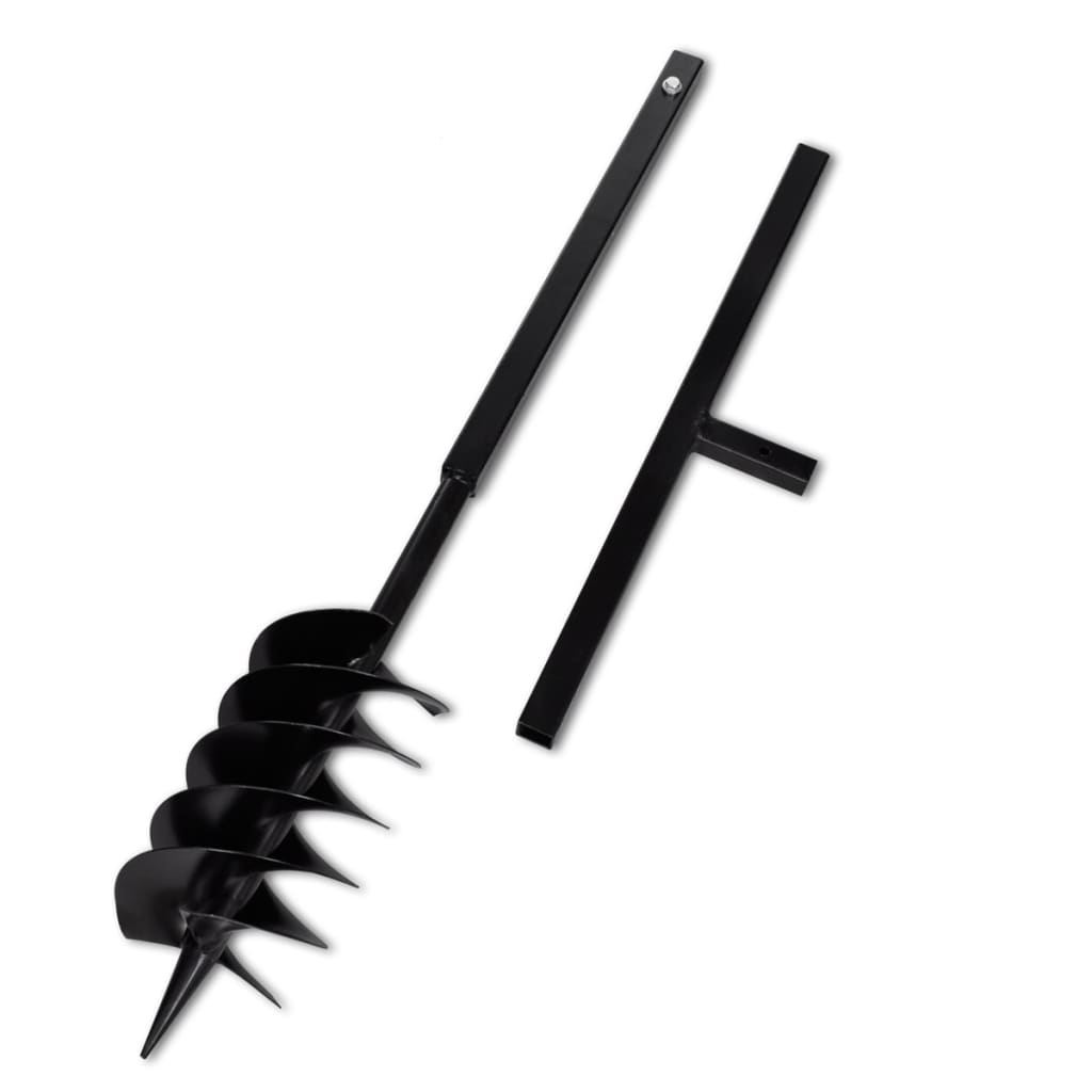 Maapora Kahvalla Kaira Bitti 150 Mm Kolme Spiraalia Teräs Musta