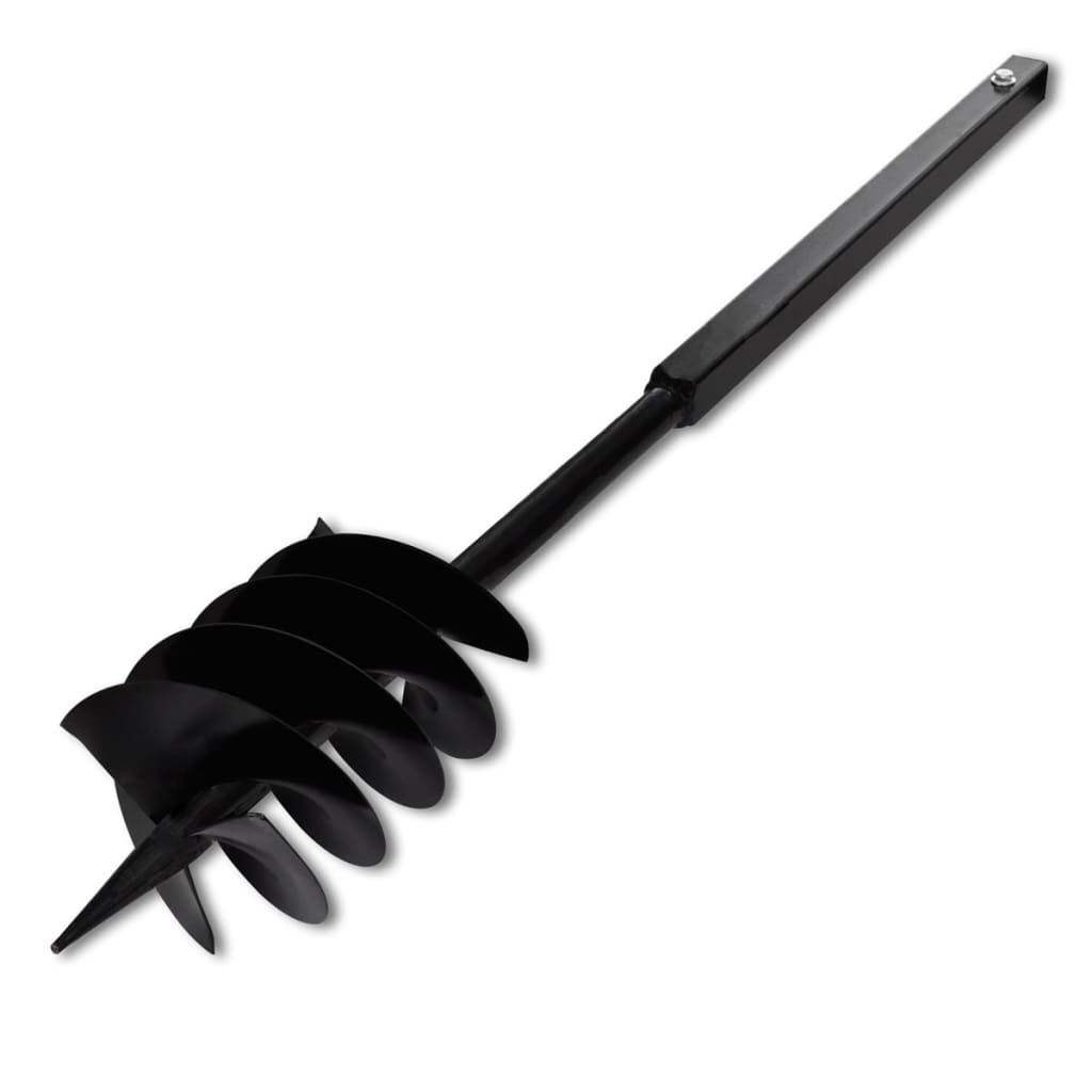 Maapora Kahvalla Kairanterä: 180 Mm 3 Spiraalia Teräs Musta