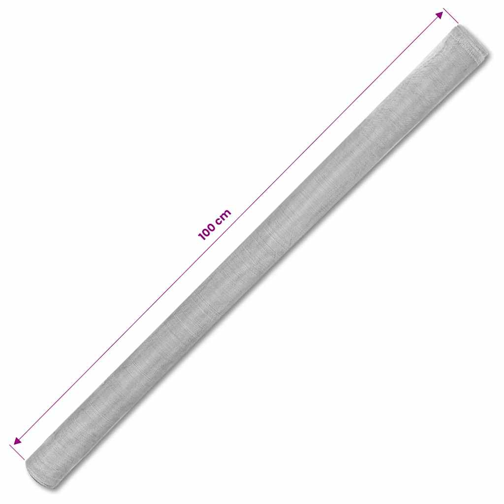 Verkkosuoja Alumiini 100X500 Cm Hopea