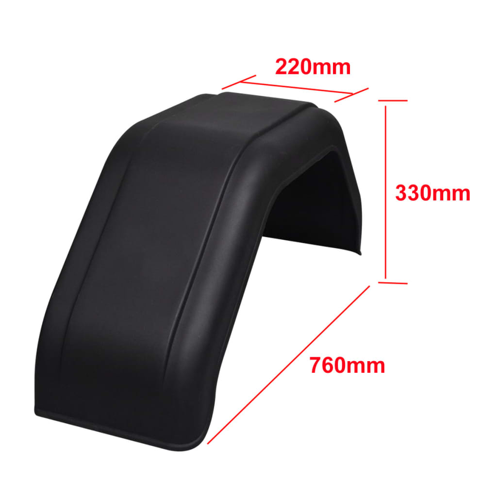 2 X Lokasuoja Peräkärryyn 220 X 760  Mm