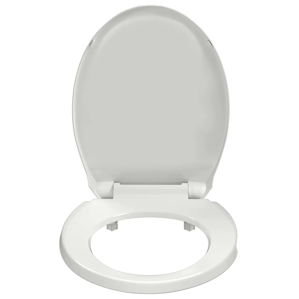 Wc-Istuin Pehmeästi Sulkeutuva Valkoinen Soikea
