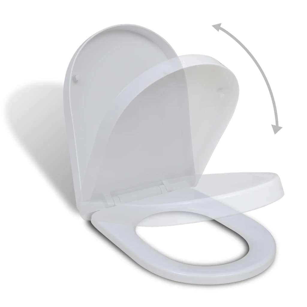 Valkoinen Soft-Close Wc-Istuin Neliö