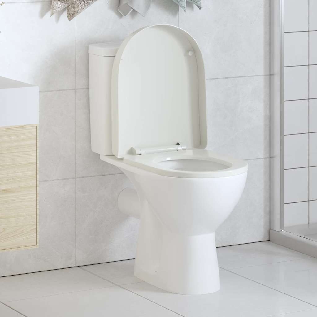 Valkoinen Soft-Close Wc-Istuin Neliö
