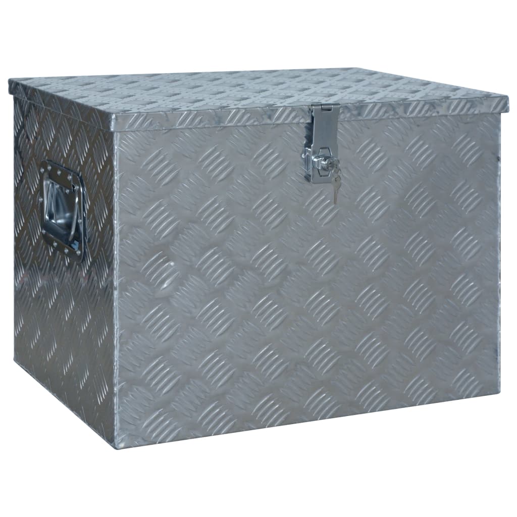 Alumiinilaatikko 610X430X455 Mm Hopea