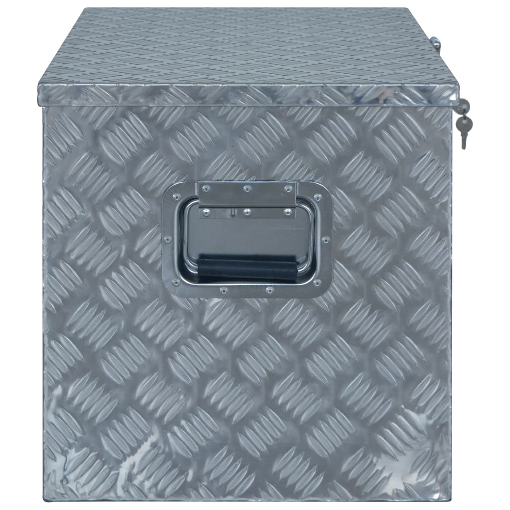 Alumiinilaatikko 610X430X455 Mm Hopea