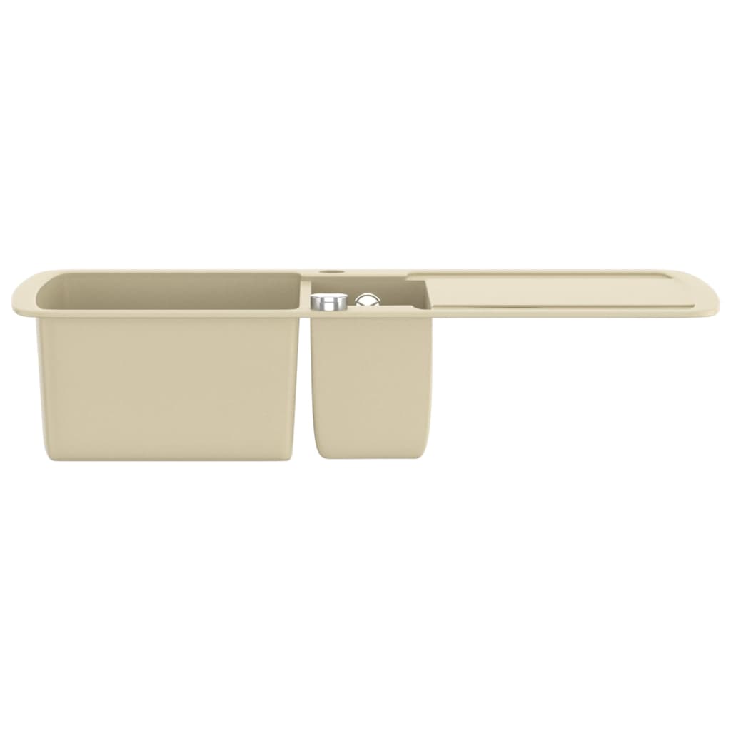 Keittiön Tuplapesuallas Graniitti Beige