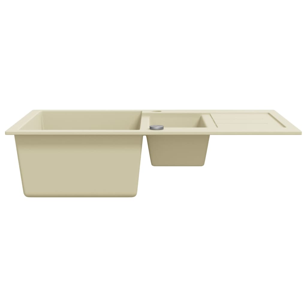 Keittiön Tuplapesuallas Graniitti Beige