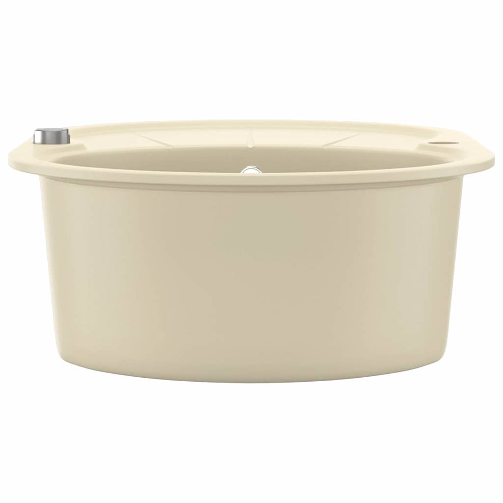Keittiön Pesuallas Graniitti Ovaali Beige