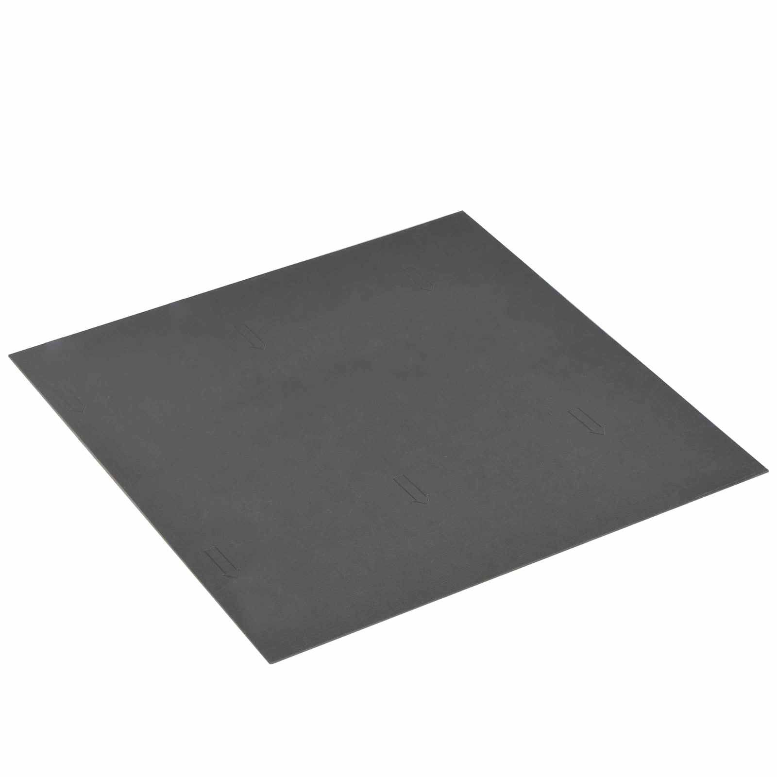 Lattialankut 55 Pcs Musta 5,11 M² Polyvinyylikloridi