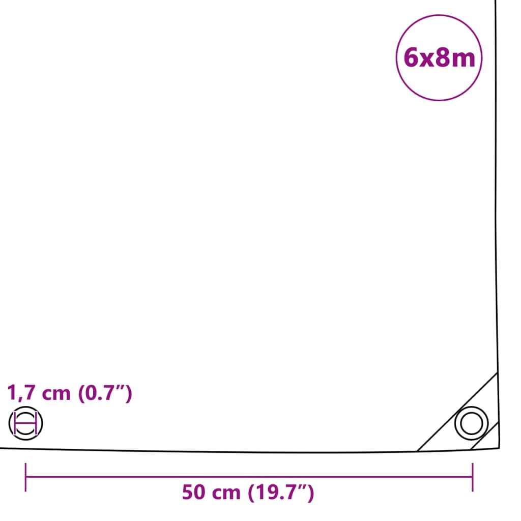 Pressu 650 G/M² 6X8 M Harmaa