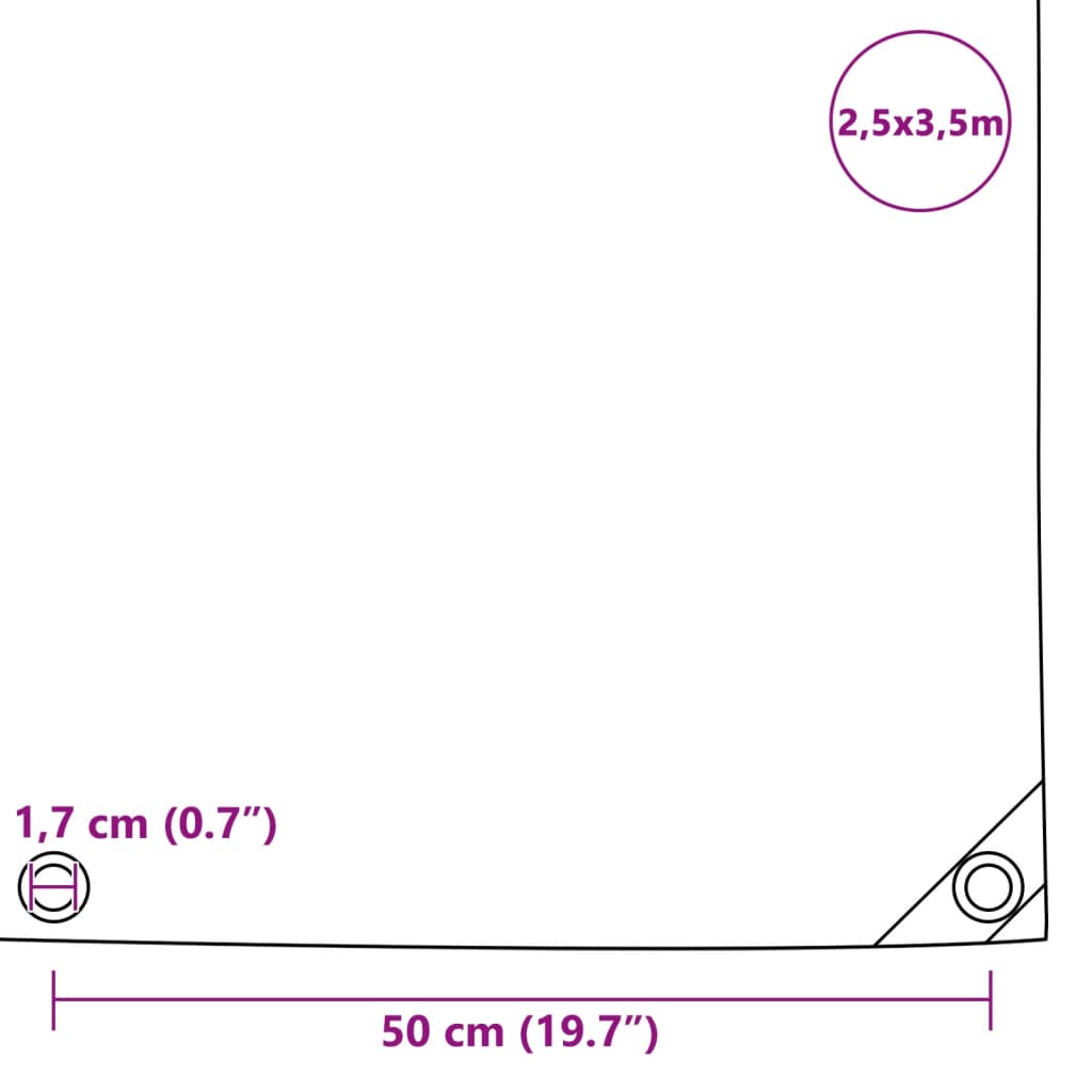 Pressu 650 G/M² 2,5X3,5 M Sininen