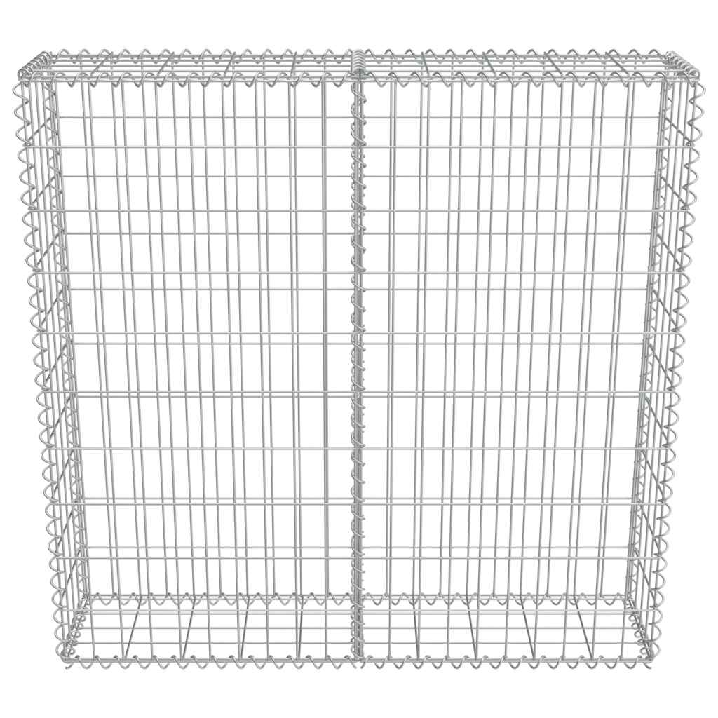 Gabion-Kivikori Kansilla Galvanoitu Teräs 100X20X100 Cm