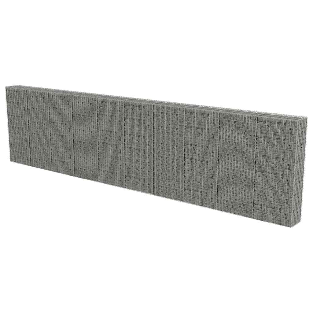 Gabion-Kivikori Kansilla Galvanoitu Teräs 600X30X150 Cm