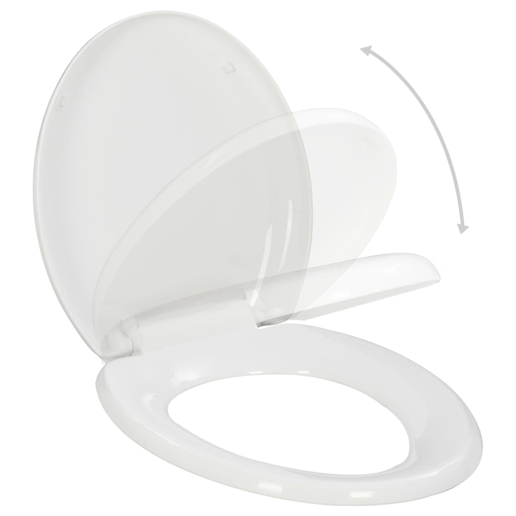 Soft-Close Wc-Istuin Pikakiinnityksellä Valkoinen