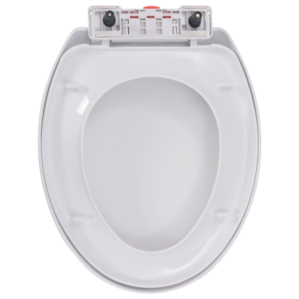 Soft-Close Wc-Istuin Pikakiinnityksellä Valkoinen
