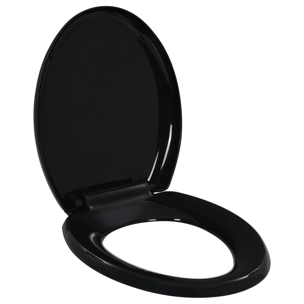 Soft-Close Wc-Istuin Pikakiinnityksellä Musta