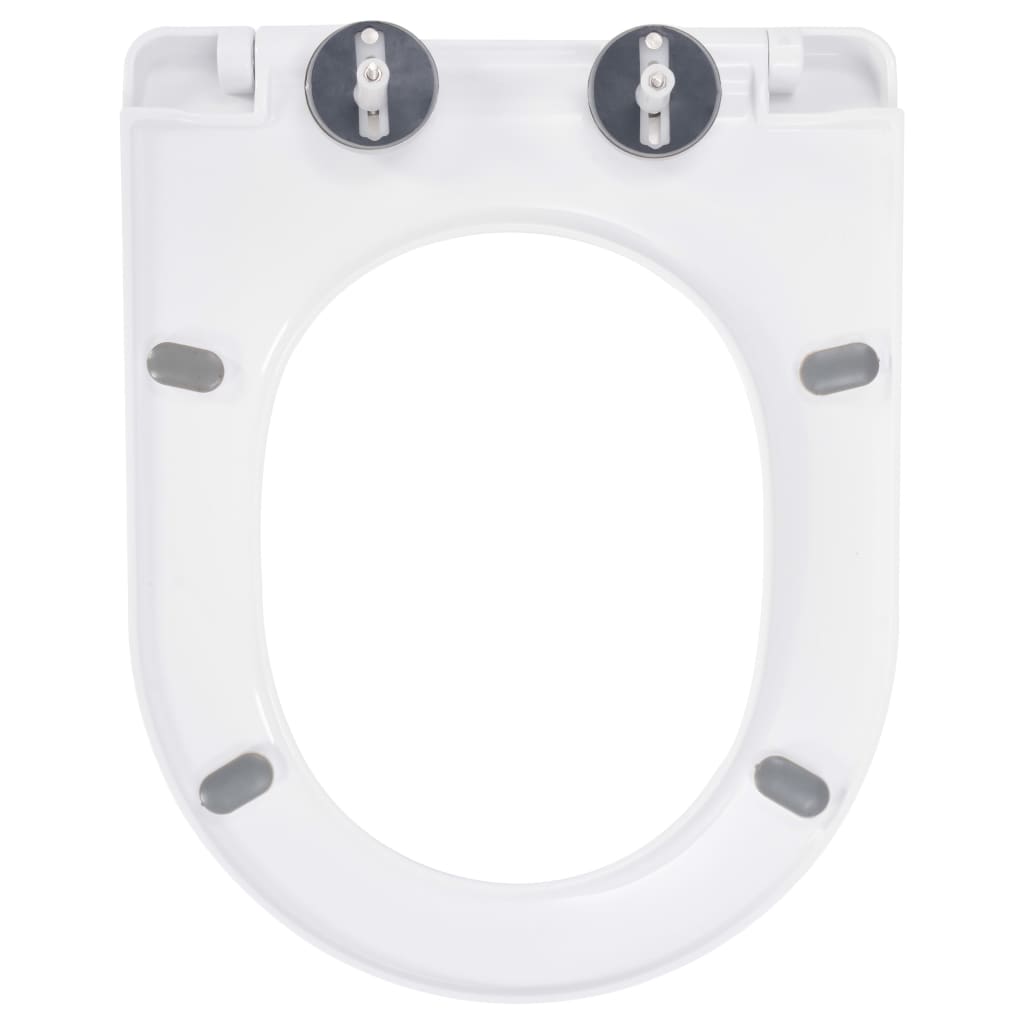 Soft-Close Wc-Istuin Pikakiinnityksellä Valkoinen