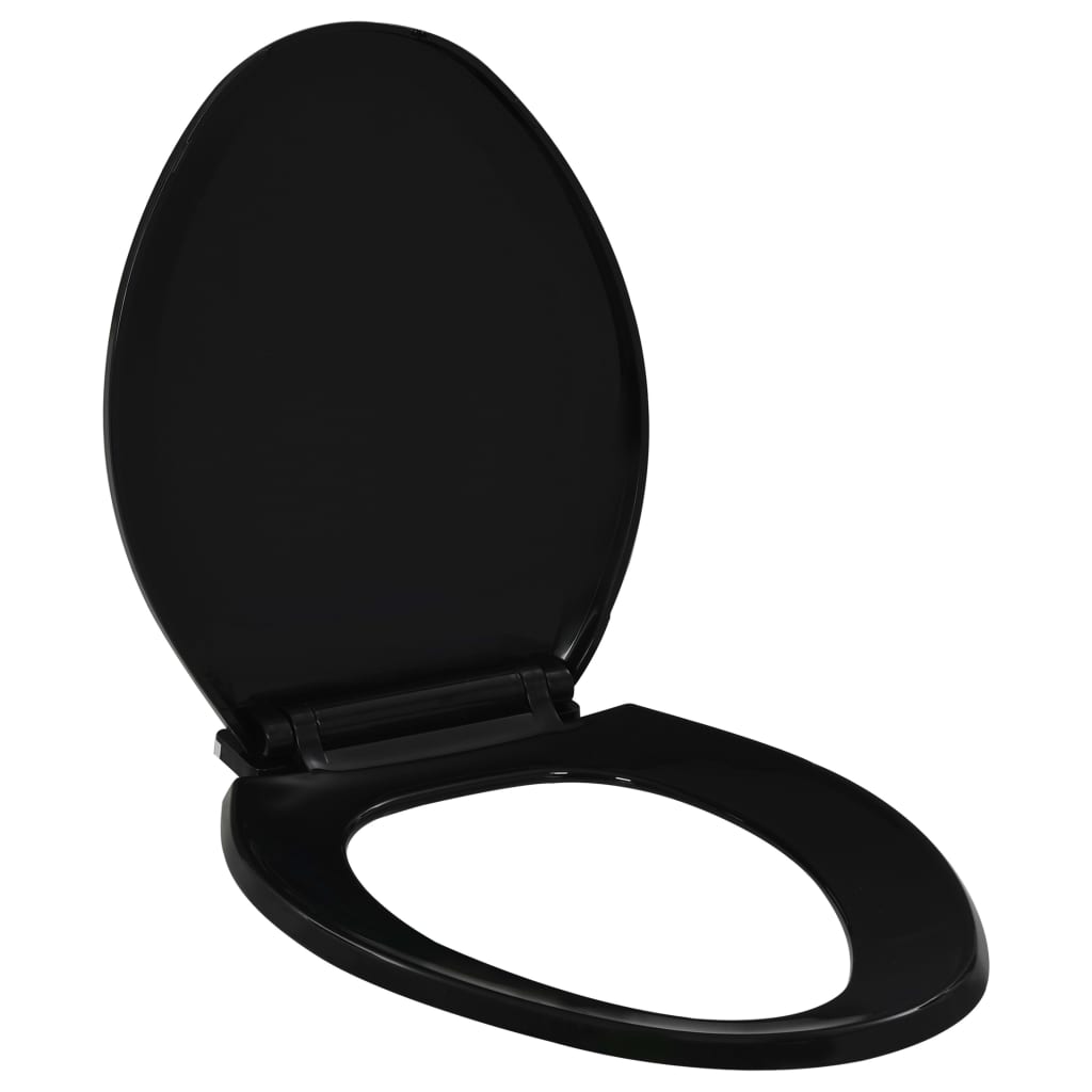 Soft-Close Wc-Istuin Pikakiinnityksellä Musta