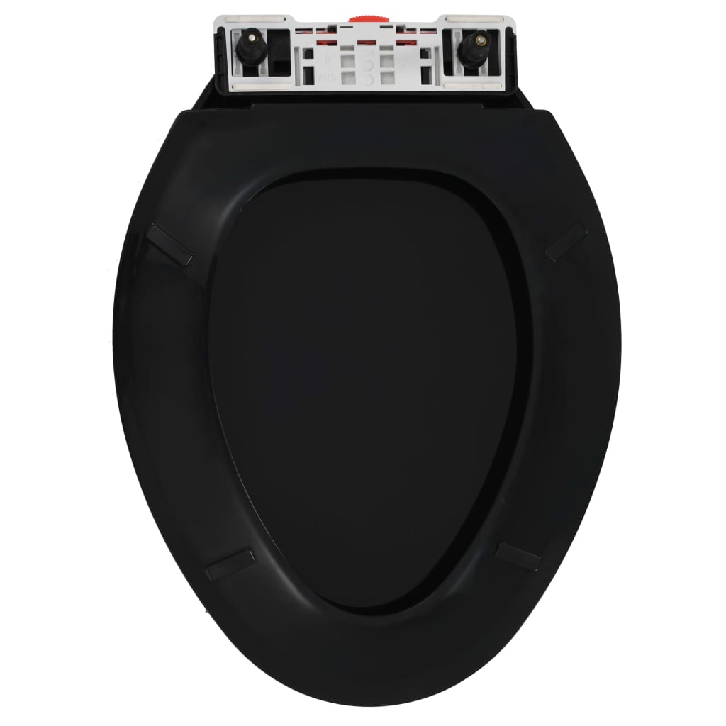 Soft-Close Wc-Istuin Pikakiinnityksellä Musta