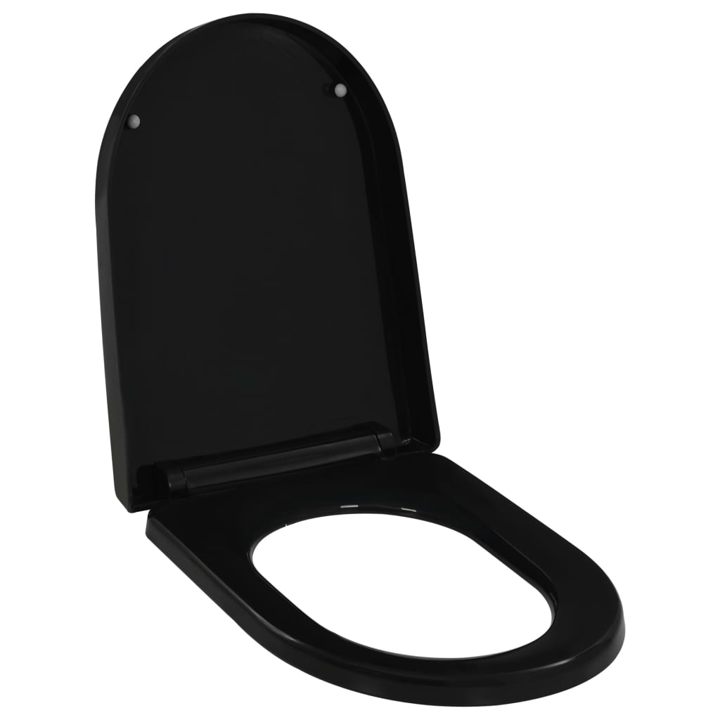 Soft-Close Wc-Istuin Pikakiinnityksellä Musta