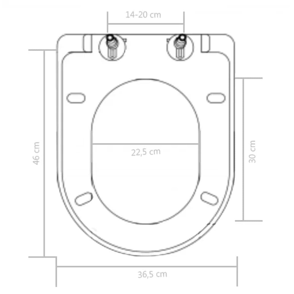 Soft-Close Wc-Istuin Pikakiinnityksellä Musta